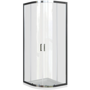 Domino polukružna kabina krom profil prozirno staklo